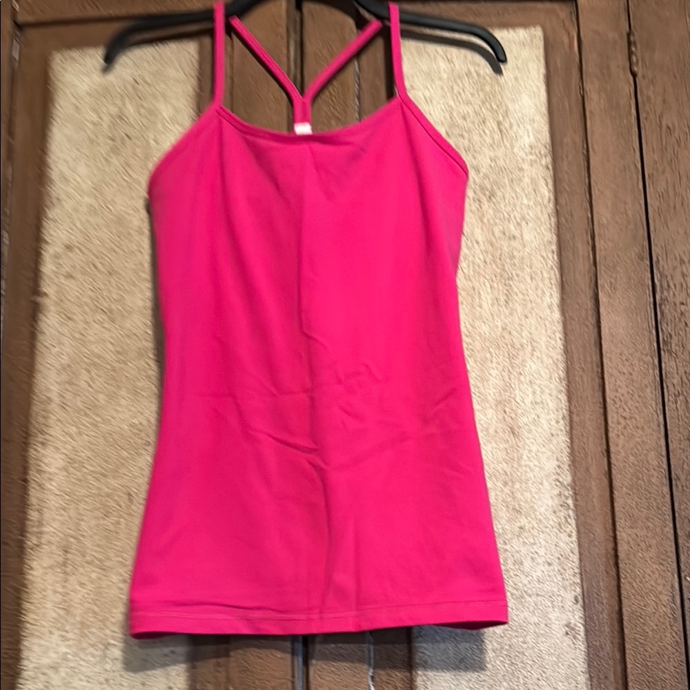 Lululemon Athletica Pink Fitted Backless Camisole